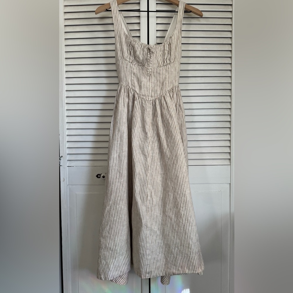 Reformation Linen Midi Dress